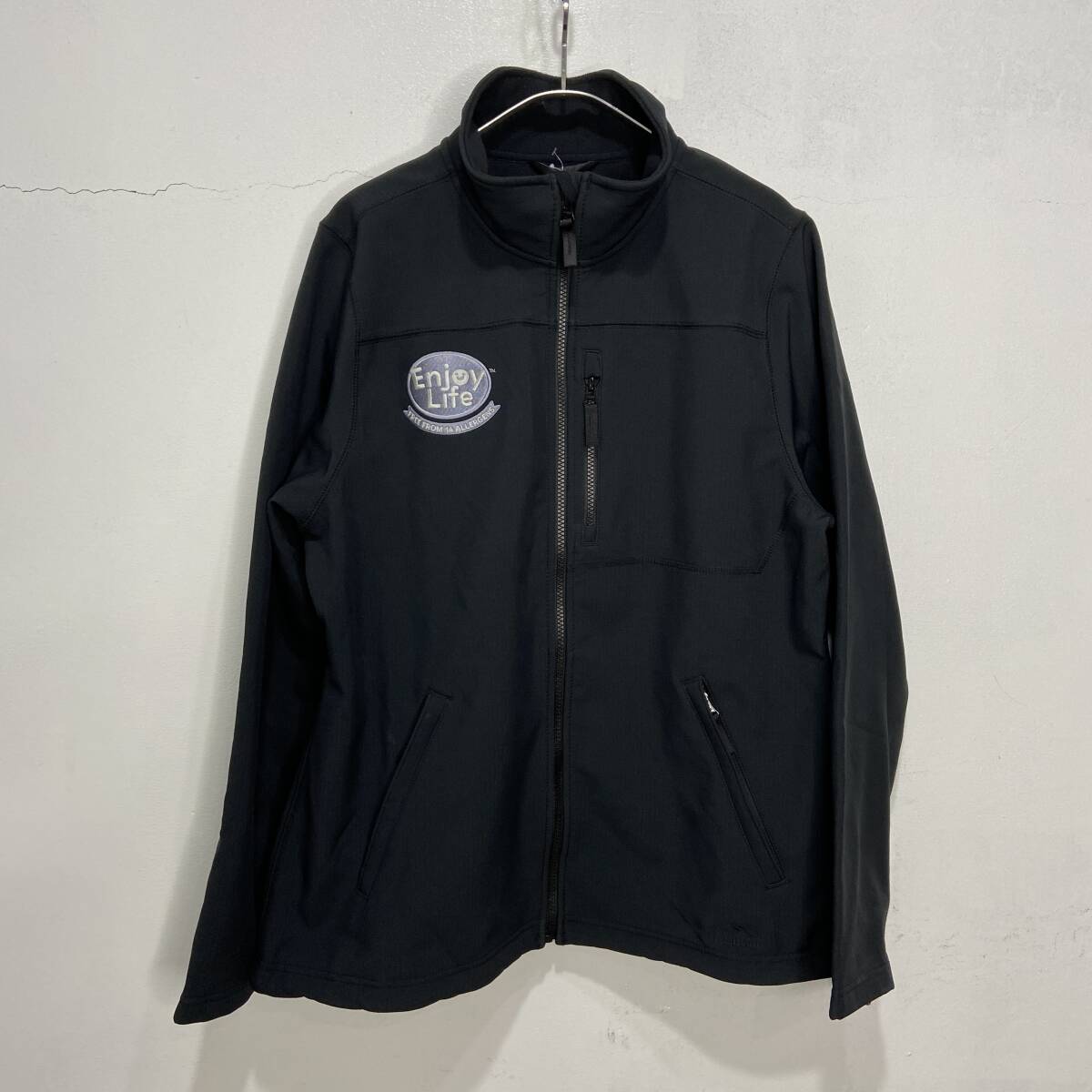☆タグ付き未使用品☆L.L.Bean☆エルエルビーン☆ウィンドプルーフソフトシェルジャケット☆企業ロゴ☆ブラック☆レディースL☆C24M拍卖