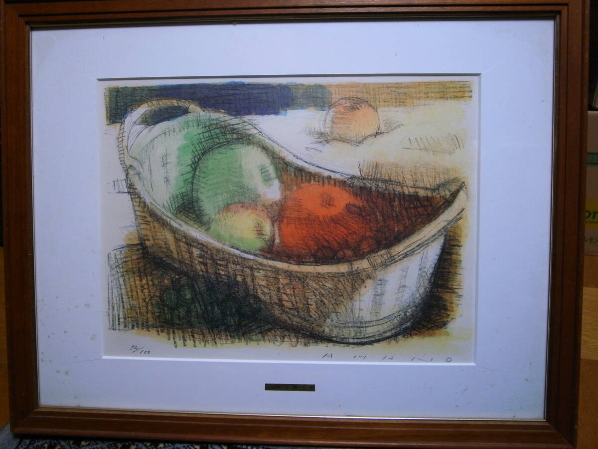 ★ 天野三郎 卓上静物 リトグラフ+手色彩 ★拍卖