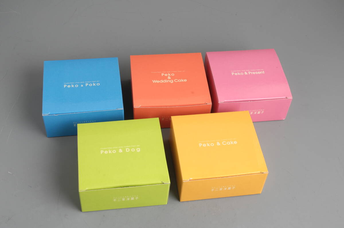 クリスタル ペコちゃん クリスタルガラス ガラス ミニチュア フィギュア 全5種 セット 不二家 置物 コレクション インテリア拍卖