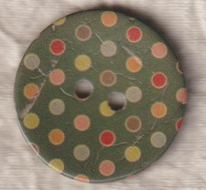 ドイツ ココナッツ ボタン2穴ボタン グリーン拍卖