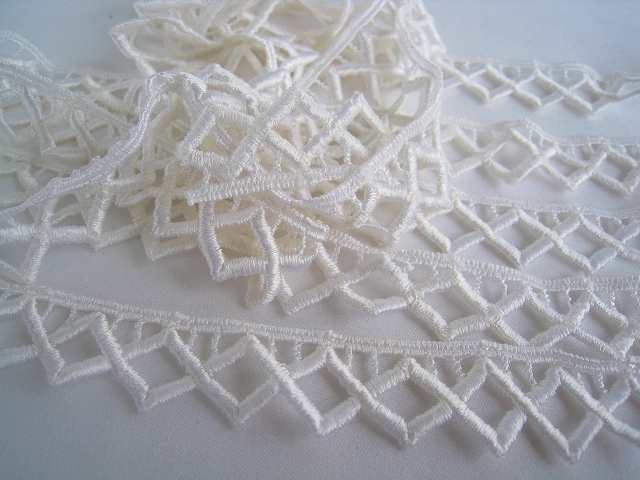 ヴィンテージレース ホワイト 幅17ミリ アンティークレース拍卖