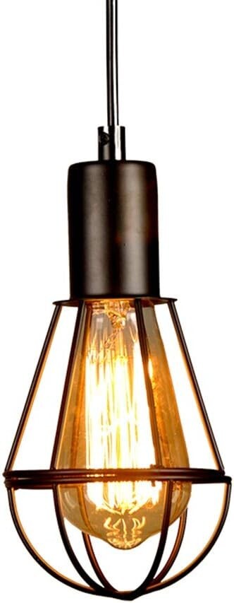 OTD ペンダントライト 工業風 1灯 工事不要 E26口金 LED対応 吊り下げライト 天井照明 コードの長さ調整可能 スチール 引掛けシーリング式拍卖