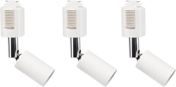 OTD スポットライト ダクトレールライトソケット E26口金 天井照明 間接照明 角度調整可能【ホワイト 3個入り】 電球別売り拍卖