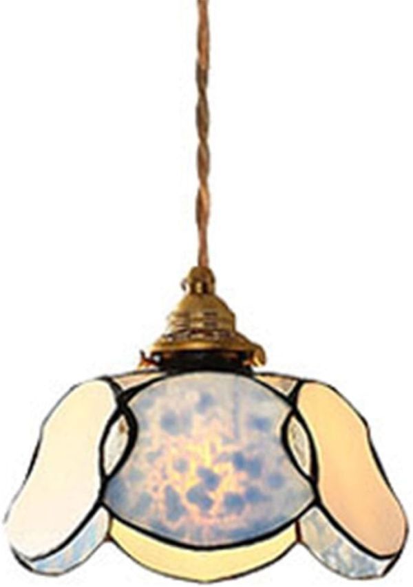 OTD ガラスペンダントライト LED対応 工事不要 吊り下げ照明 E26口金 アンティーク コード調整可能 電球は別売り 【引掛けシーリング式】拍卖