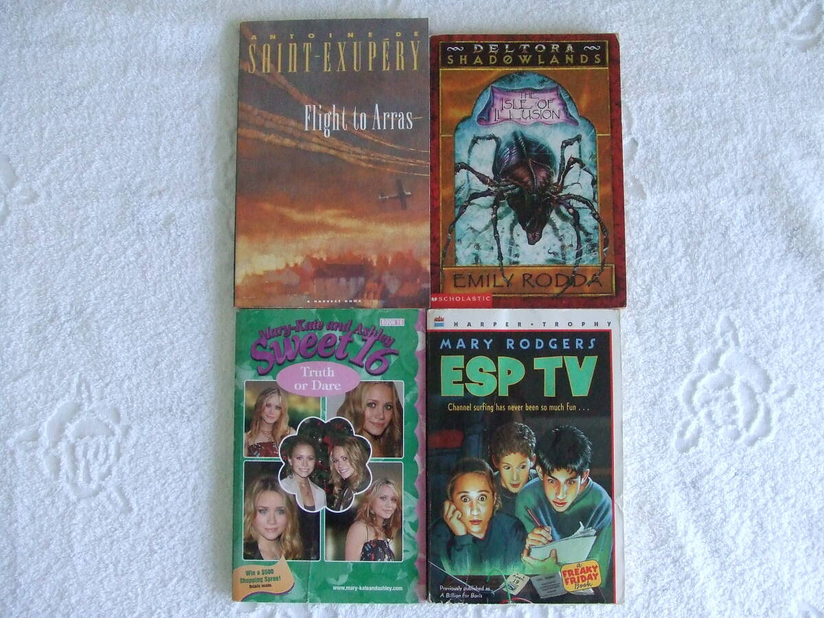 チ美品 ★★★アメリカ中学校レべル・ペーパーバック4冊セット★★★ 多読用まとめ売り 未読品/洋書 ◆◆送料無料◆ 英語リーディング拍卖