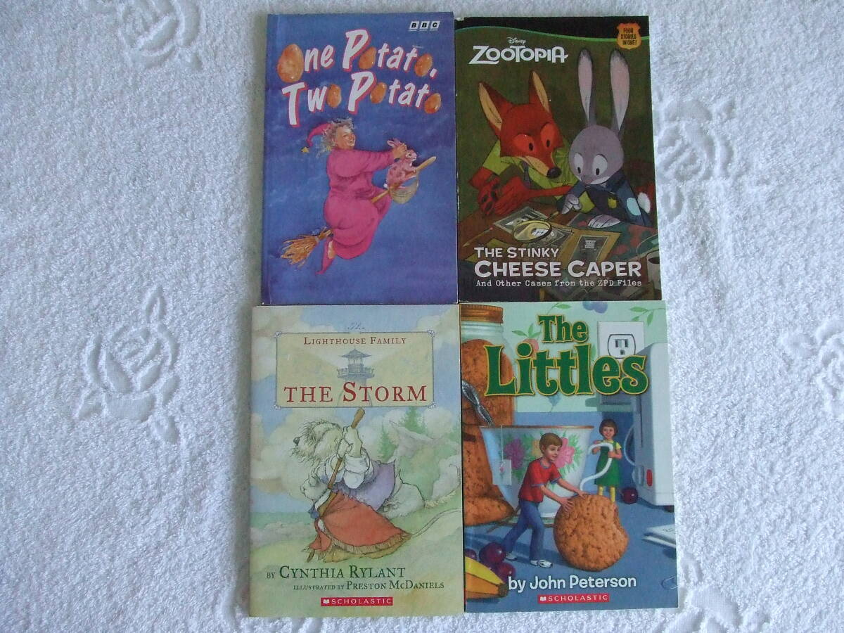 ぬ美品 ★★★米国ペーパーバック・小学校レべル×4冊セット★★★ 多読用まとめ売り 未読品/児童洋書 ◆◆送料無料◆◆リーディング拍卖