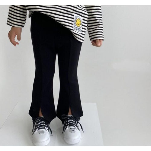 【80サイズ】【未使用】 ベビー 赤ちゃん 女の子 80 ズボン 長ズボン ボトムス スリット シンプル 無地 かわいい おしゃれ拍卖