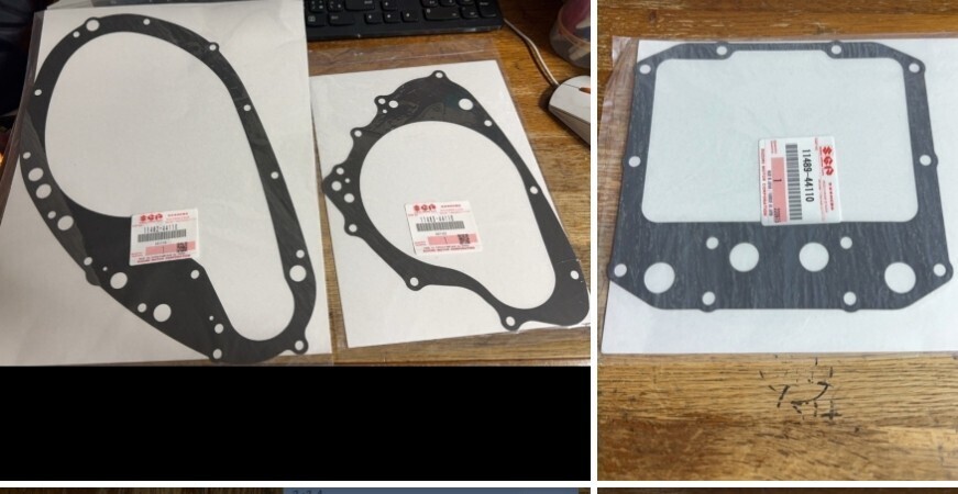 PAYPAY SUZUKI 純正 GSX450E ザリ ゴキ GSX450T GSX450L クラッチ ダイナモカバーオイルパンガスケット拍卖