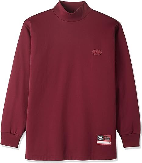 新品 HI-GOLD(ハイゴールド) アンダーシャツ ルーズ 長袖 ハイネック HU-02 エンジ Sサイズ 111-060 拍卖