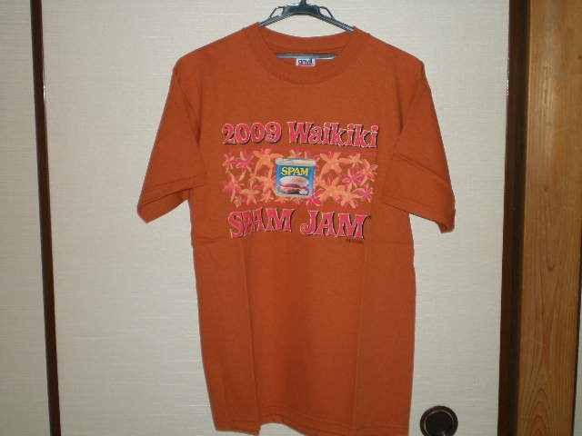 SPAM TEE 2009Waikiki SPAM JAM SIZE M 茶色拍卖