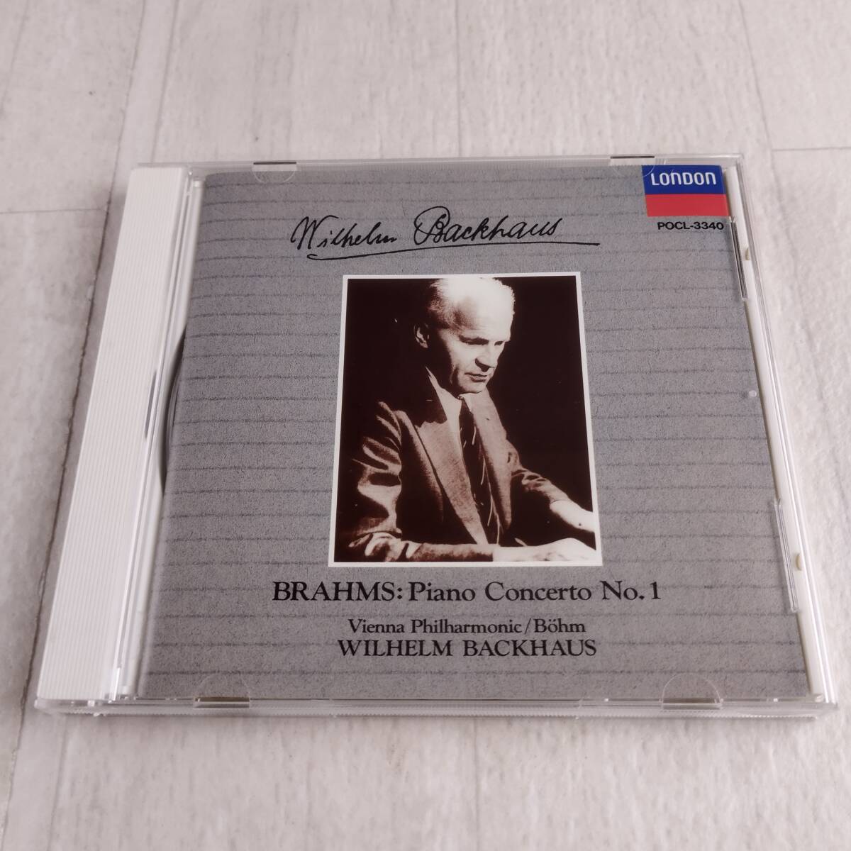 1MC12 CD ヴィルヘルム・バックハウス カール・ベーム ウィーン・フィルハーモニー管弦楽団 ブラームス ピアノ協奏曲第1番拍卖