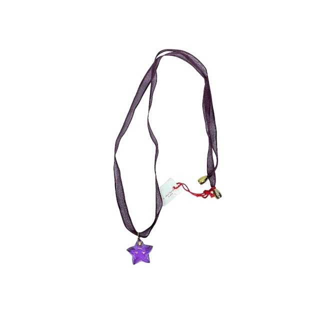 Baccarat バカラ スターレット ネックレス ペンダント チョーカー アクセサリー 星 クリスタル 750 パープル系拍卖