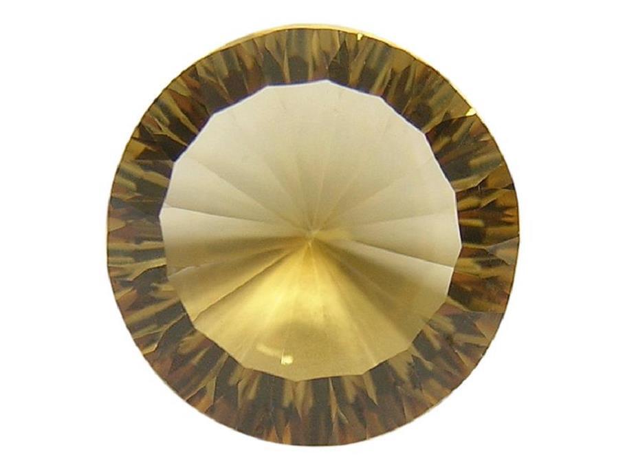『天然シトリン』 10ct ルース 裸石 宝石 ブラジル産 コンケーブカット 黄水晶拍卖