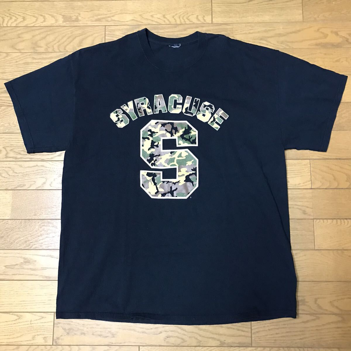 NCAA UNIVERSITY OF SYRACUSE MEN’S SHORT SLEEVE T-SHIRTS size-XL(着丈72身幅59) 中古 送料無料 NCNR拍卖