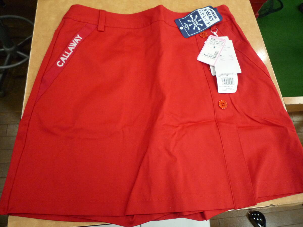 キャロウェイ・キュロット・赤”M"W=63~66㎝・新品です拍卖