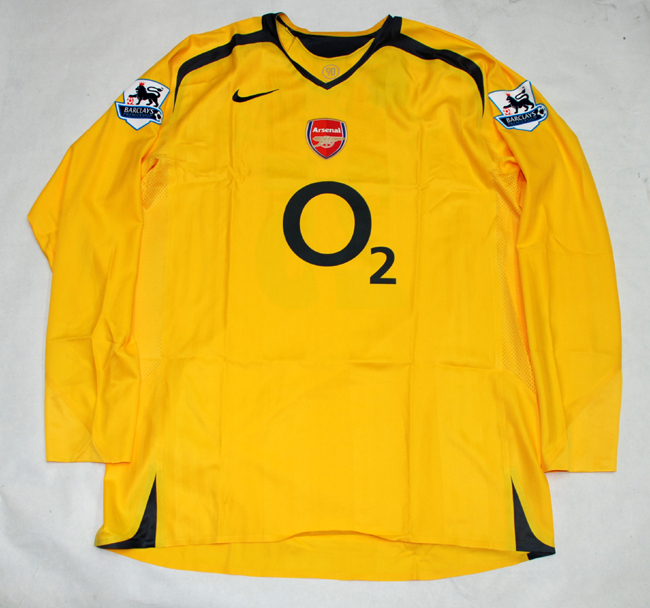 05-06 アーセナル(A)#25 アデバヨル 選手用長袖 プレミアリーグ戦仕様 XXL拍卖