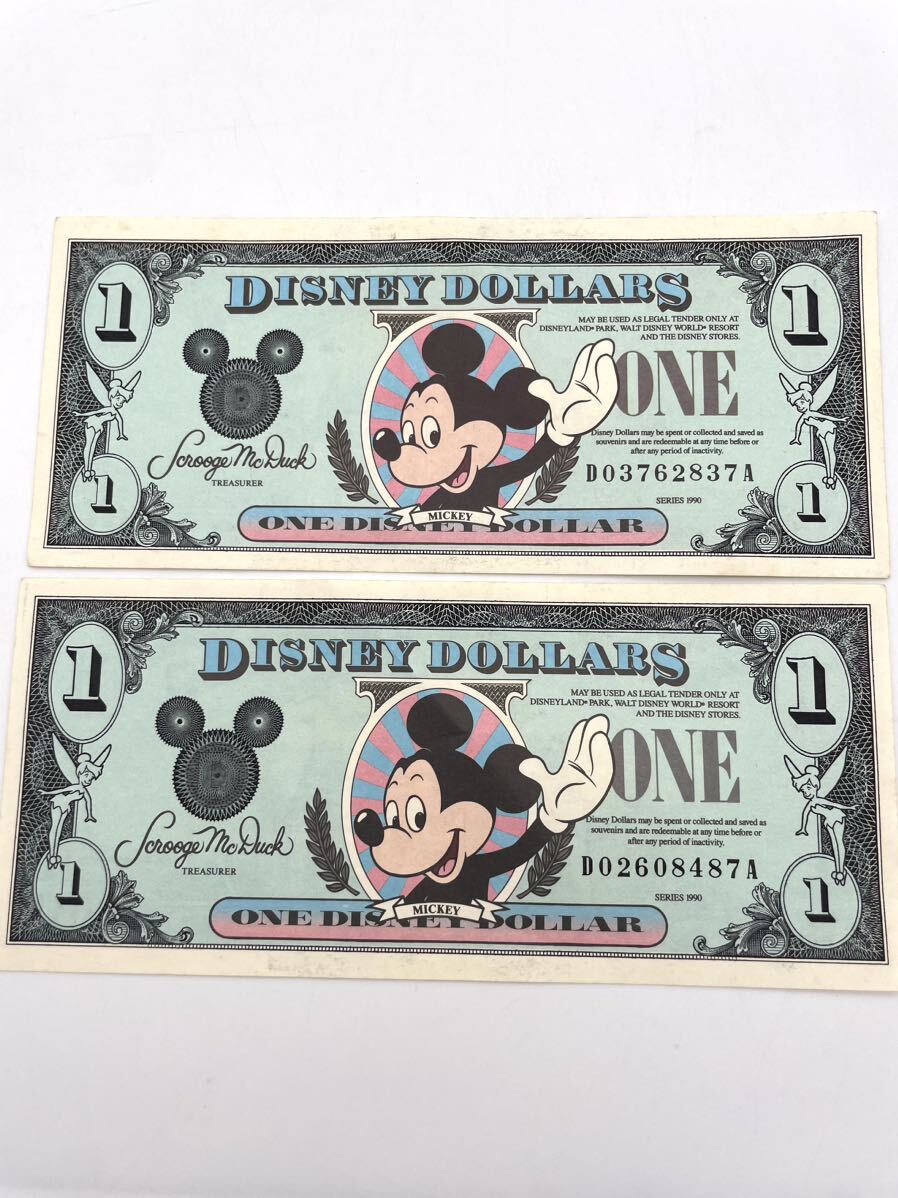 DISNEY DOLLARS ディズニーダラー 1ドル ミッキーマウス 1990年拍卖