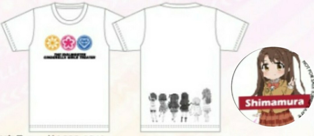 即決 アイドルマスター シンデレラガールズ劇場 メンズTシャツ【M】新品タグ&缶バッジ付き しんげき THE IDOLM@STER CINDERELLA GIRLS拍卖