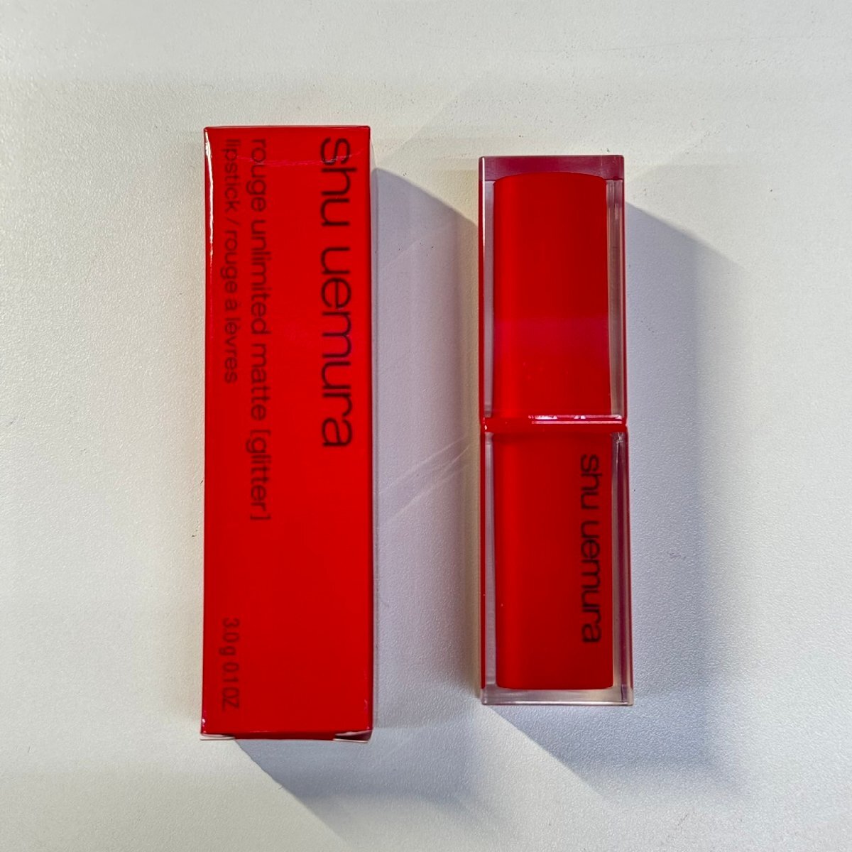 ★未使用品★シュウ ウエムラ shu uemura ルージュ アンリミテッド マット グリッター G M OR 551(限定パッケージ) 3.3m拍卖