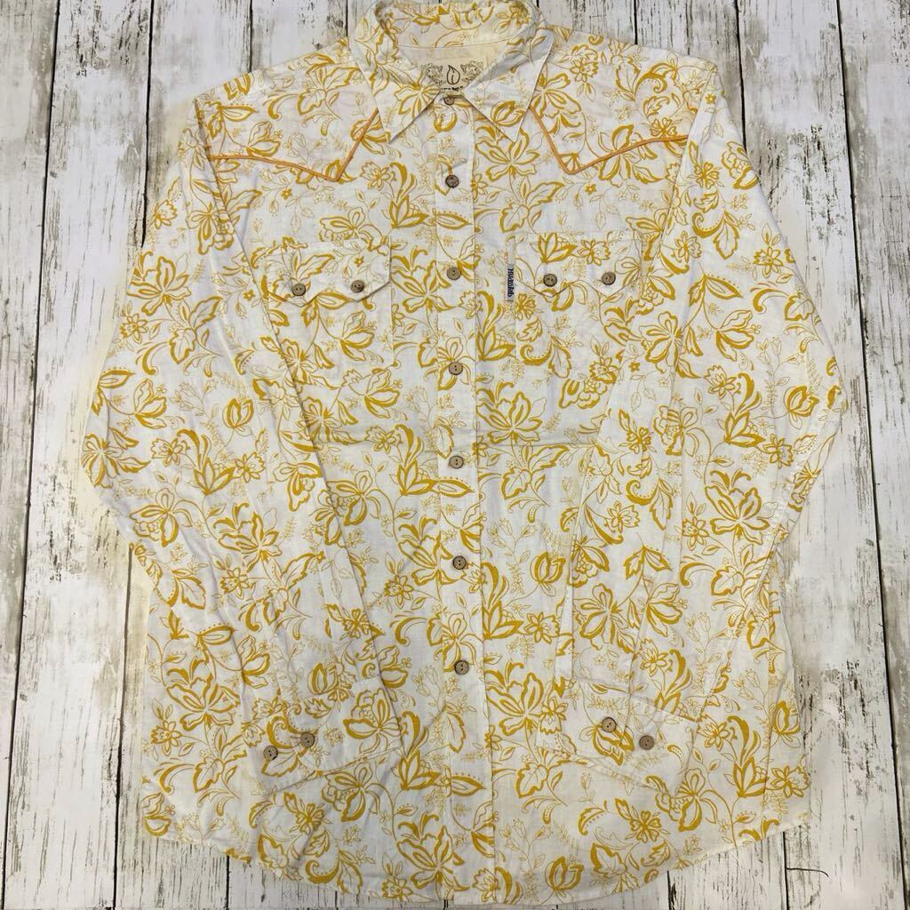 HYDROLAB 総柄 柄シャツ 花柄 ウエスタン 長袖シャツ拍卖