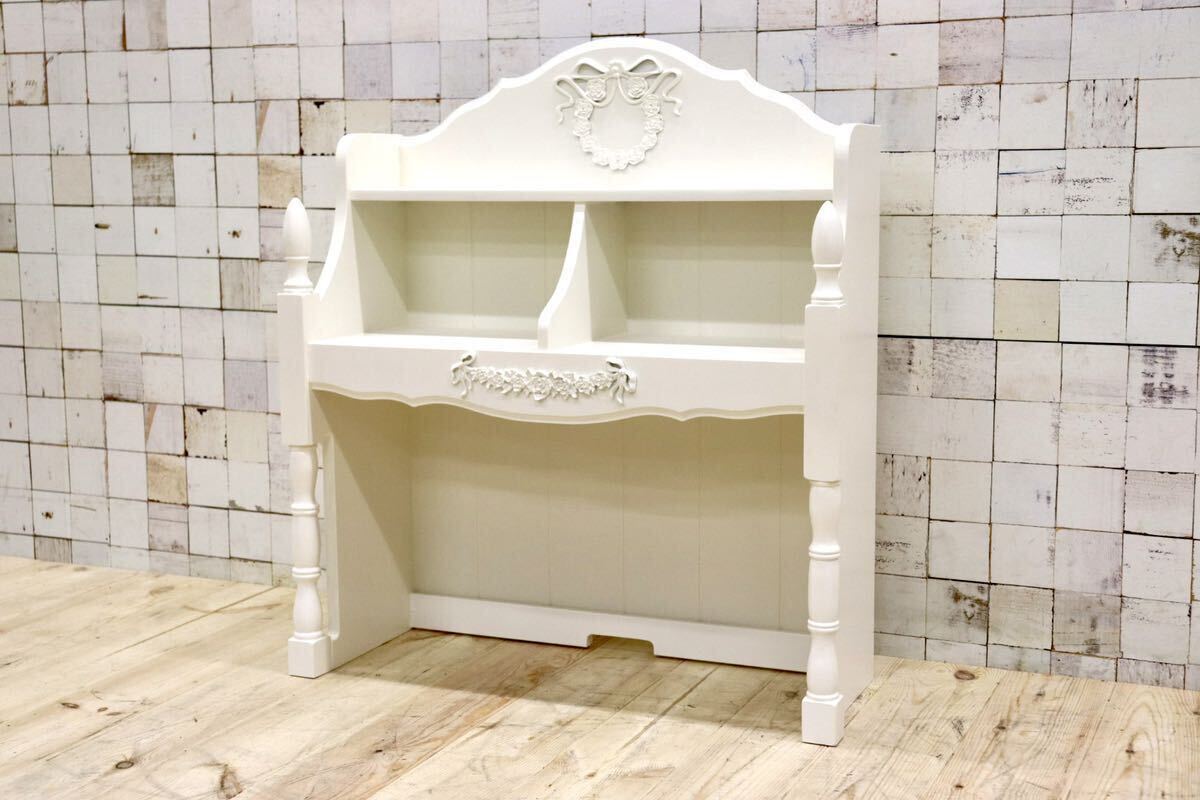 GMGS292A○COUNTRY WHITE / カントリーホワイト Praha Hutch 800 ハッチ 上台 収納棚 シェルフ 飾り棚 ホワイト 輸入家具 展示品拍卖