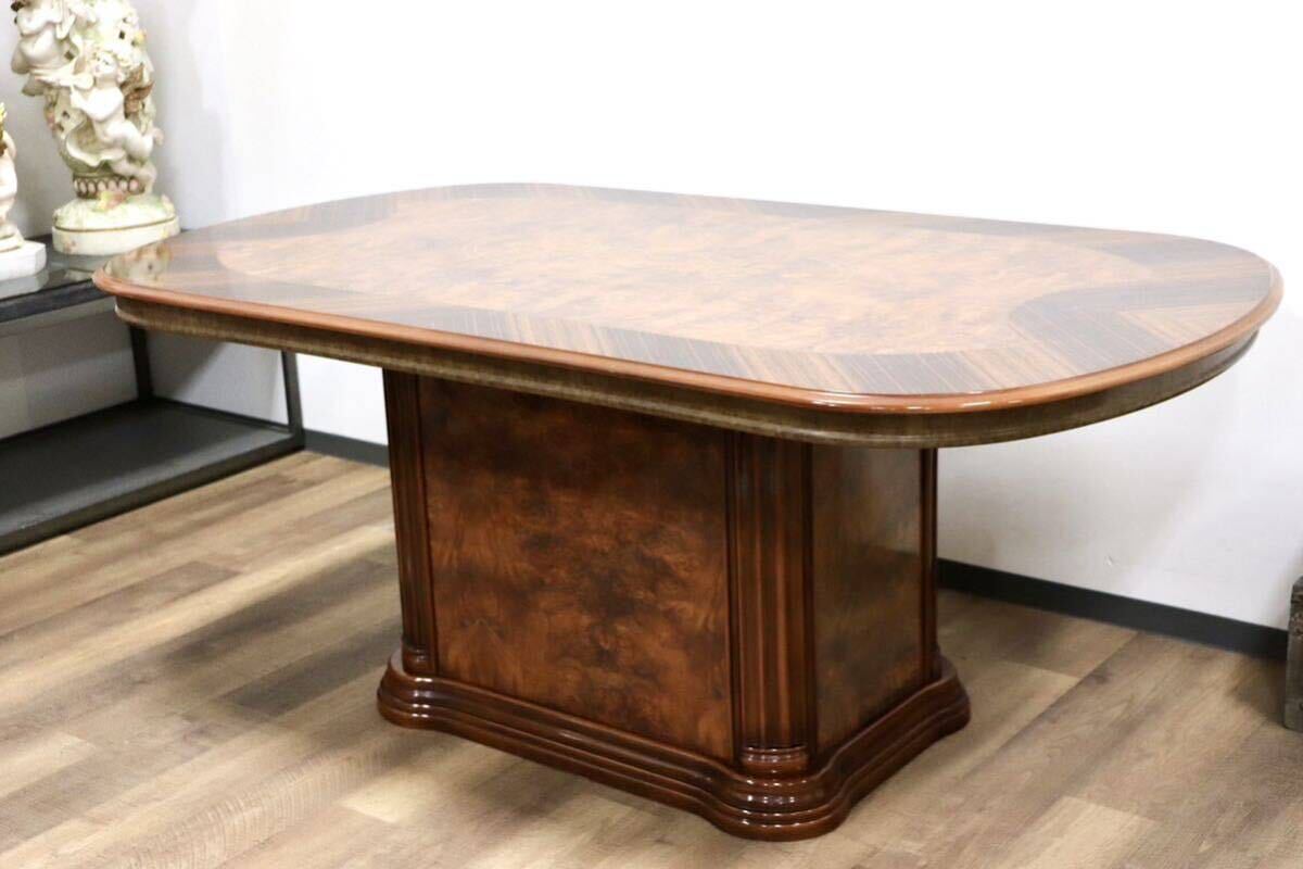 GMGH100○イタリア製 ダイニングテーブル 食卓テーブル 作業台 クラシック ヨーロピアン エレガント 検) サルタレッリモビリ フローレンス拍卖