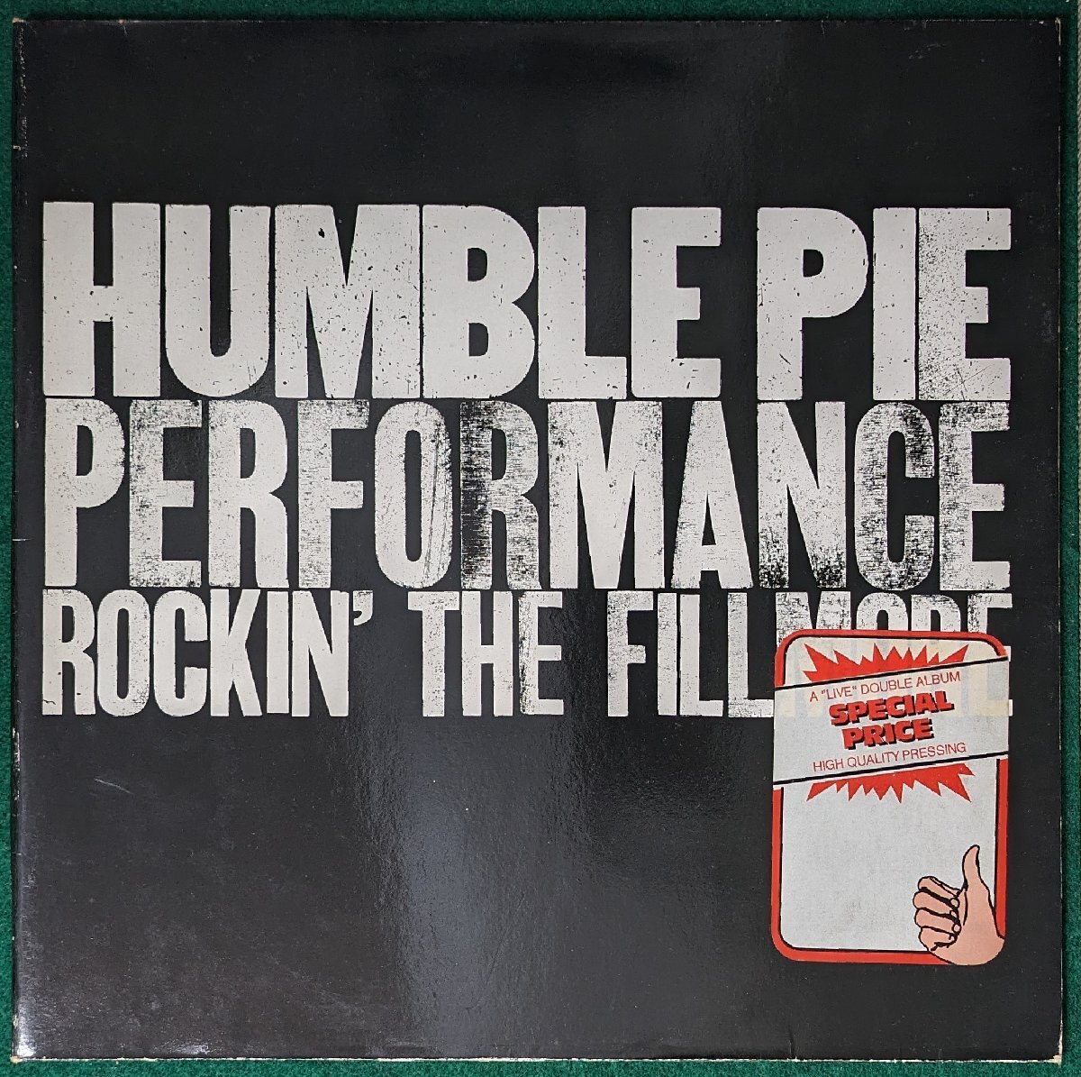 独盤★ライブ盤★2LP★中古LP「PERFORMANCE ROCKIN' THE FILLMORE」HUMBLE PIE / ハンブルパイ拍卖