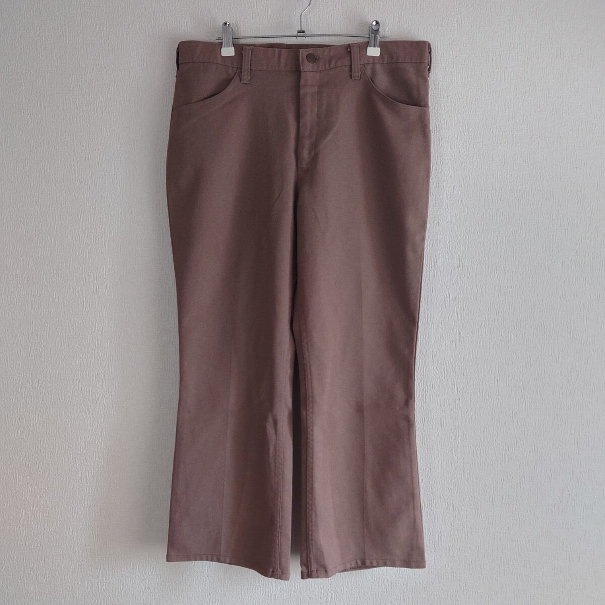 Wrangler ラングラー チノパン ウール パンツ 80s 42TALON ベージュ ビンテージ拍卖