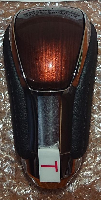 新品 純正品 TOYOTA トヨタ シフトレバーノブ BLAK/DARKBROWN アルファード ヴェルファイア 30系拍卖