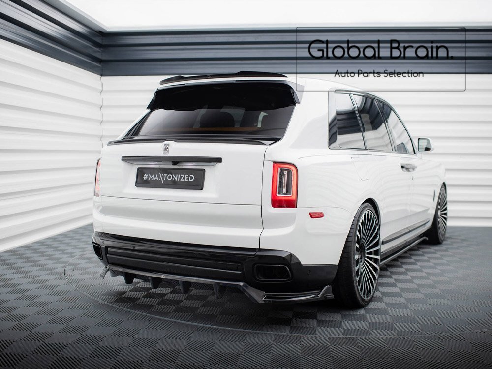 ロールスロイス カリナン CULLINAN リア ルーフ スポイラー / ウイング トリム エクステンション キャップ ディフューザー拍卖