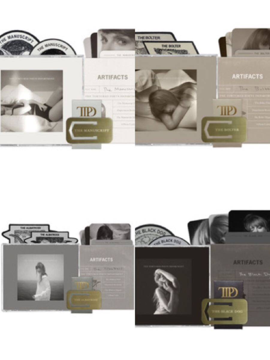 Taylor Swift デラックス盤CD the tortured poets department 4種類 コンプリートセット拍卖