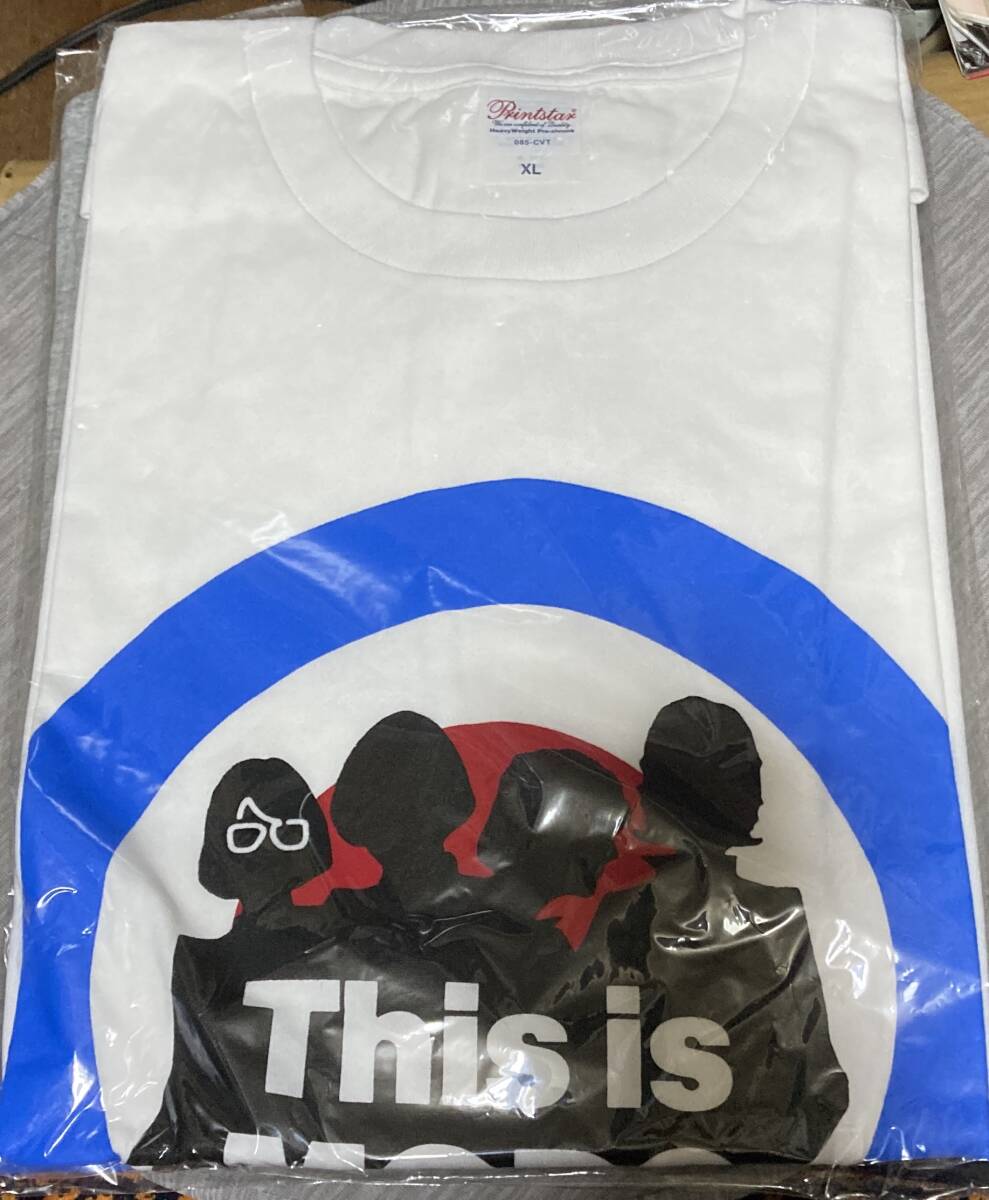 新品未使用♪【THE COLLECTORS ザ・コレクター Tシャツ〜THIS IS MODS〜】希少XLサイズ/白色/モッズ/ロック/ROCK/加藤ひさし/日本武道館拍卖