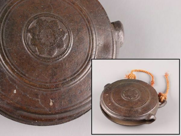 古美術 仏教美術 古銅造 鰐口 時代物 極上品 初だし品 C5479