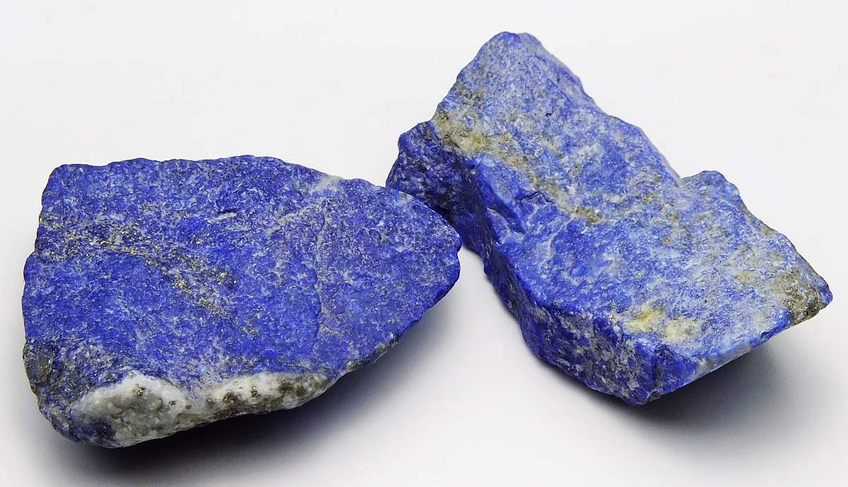☆☆ ラピスラズリ 未研磨未切断品 2個セット <アフガニスタン> 153 ☆☆拍卖