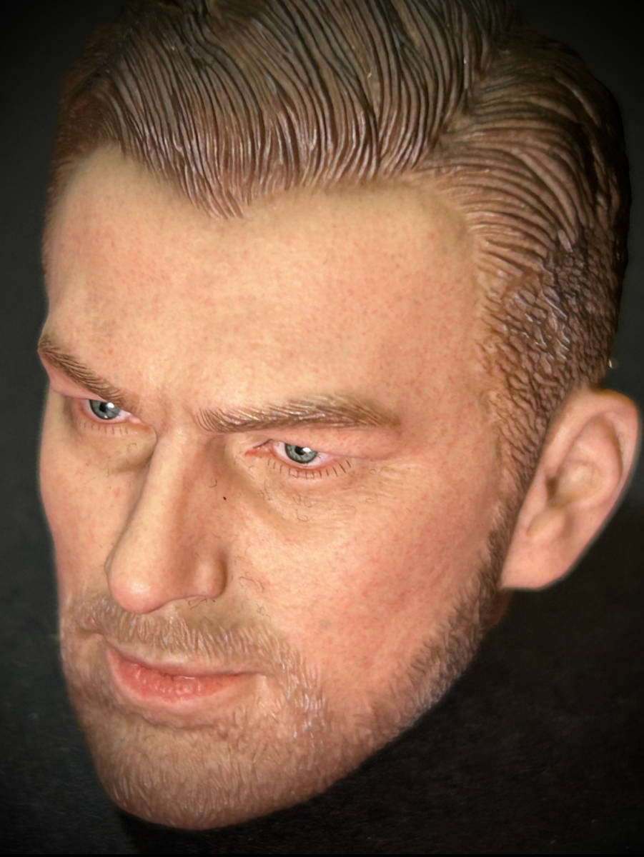 【在1/売り切り】DAMTOYS製 模型 1/6 スケール 男性 フィギュア用 部品 ヘッド 短髪 コネクター付き (未使用拍卖