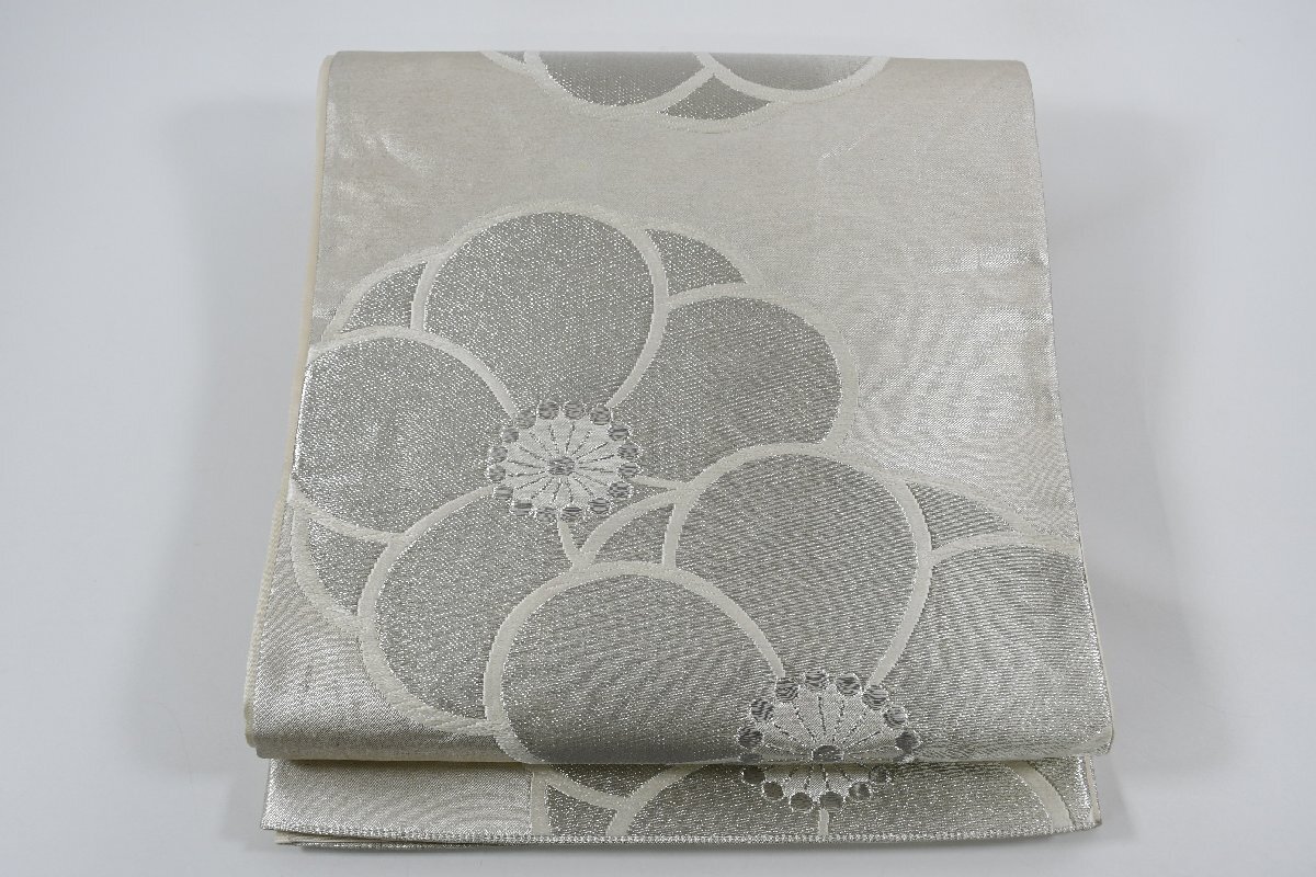 袋帯 梅 花 帯丈438cm ★着物屋 ne-9077 桜庭呉服店拍卖