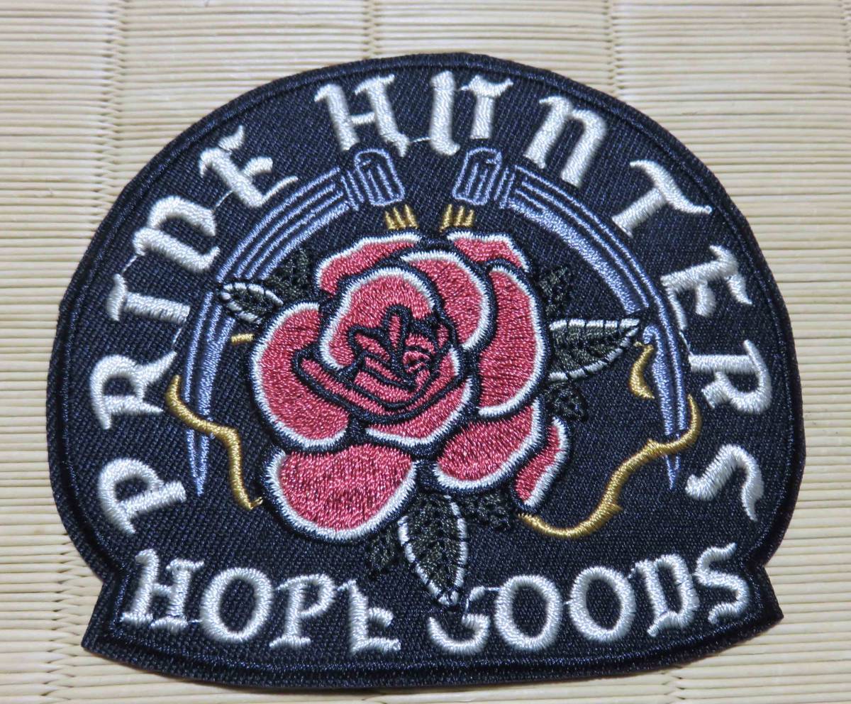 薔薇鎌 黒◆新品バラPRIDE HUNTERSローズ大鎌 HOPE GOODSタトゥー 入れ墨 刺繍ワッペン激渋◆アメリカ ヨーロッパ■アート 芸術 美術拍卖