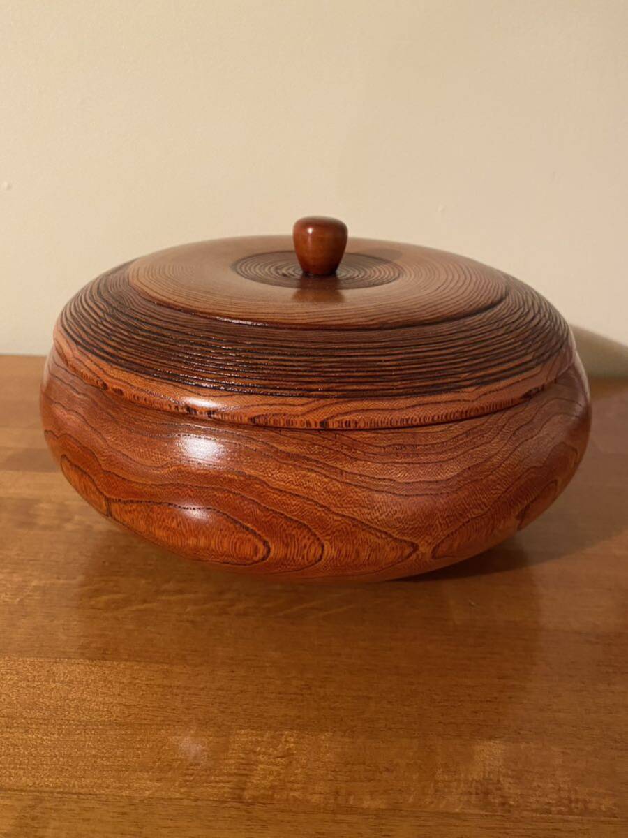 菓子器 天然木 蓋付 菓子鉢 伝統工芸 拍卖