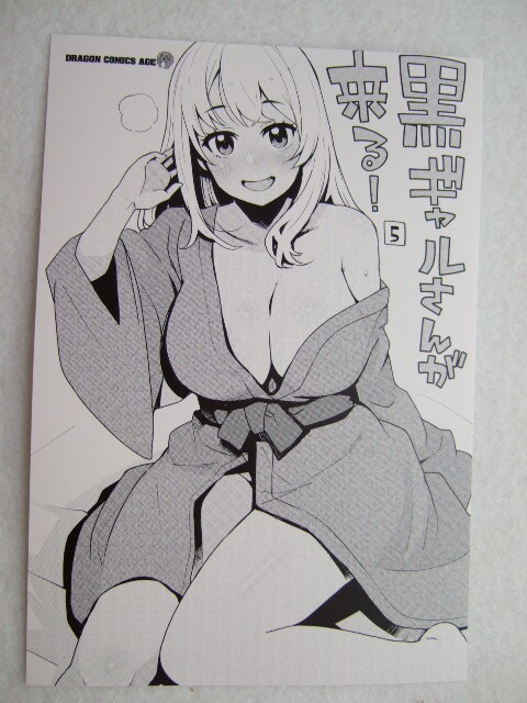 ワンダーグー 限定 黒ギャルさんが来る! 5巻 ポストカード 240406 特典 WonderGOO 非売品 イラストカード イラストペーパー いつむ拍卖