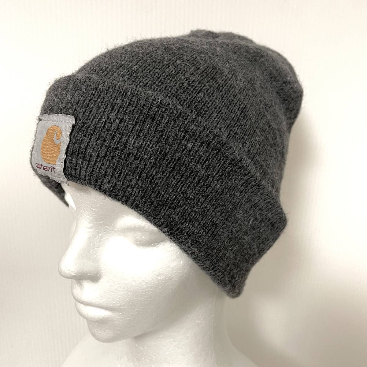 USA製 carhartt カーハート アクリルニットキャップ グレー系拍卖