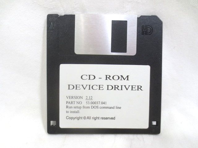 ■CD-ROM DEVICE DRIVER バージョン2.12 FD フロッピーディスク◆DOS デバイス ドライバー拍卖