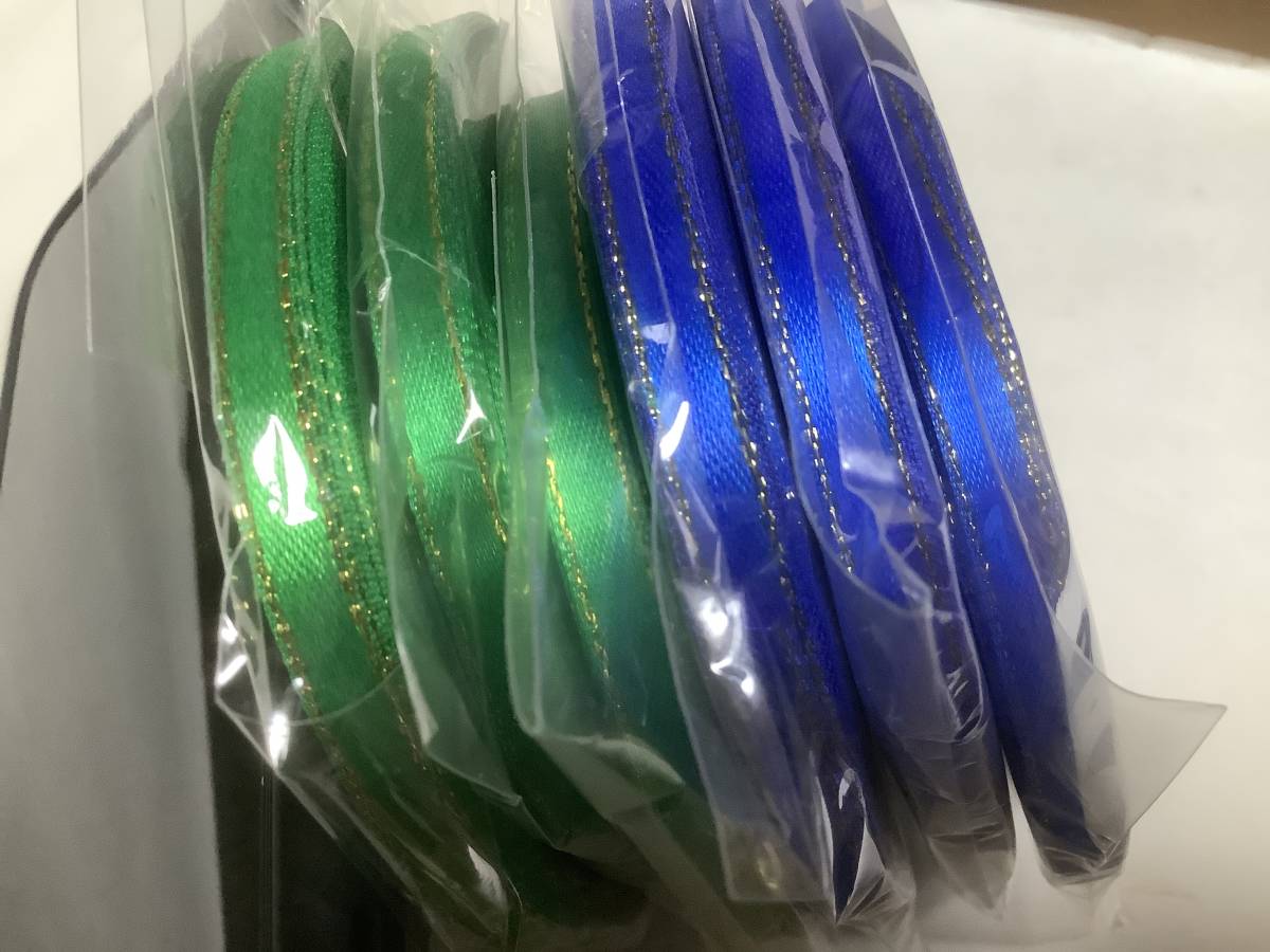 6巻 ラメ入り シングルサテンリボン 6mm 約23m / リボン 拍卖