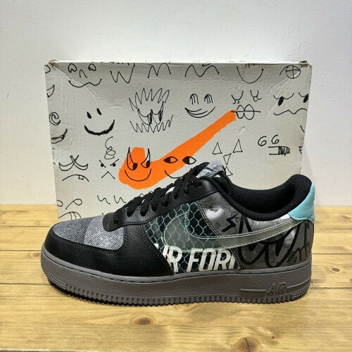 NIKE 2019 AIR FORCE 1 LOW 07 PRM OFF NOIR 28.0cm CI0066-001 ナイキ エアフォースワンロー プレミアム オフノワール拍卖