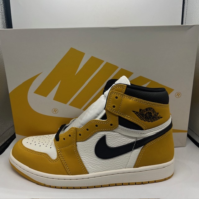 NIKE 2023 AIR JORDAN 1 RETRO HIGH OG "YELLOW OCHRE" 27.5cm DZ5485-701 ナイキ エアジョーダンワンレトロハイ スニーカー拍卖