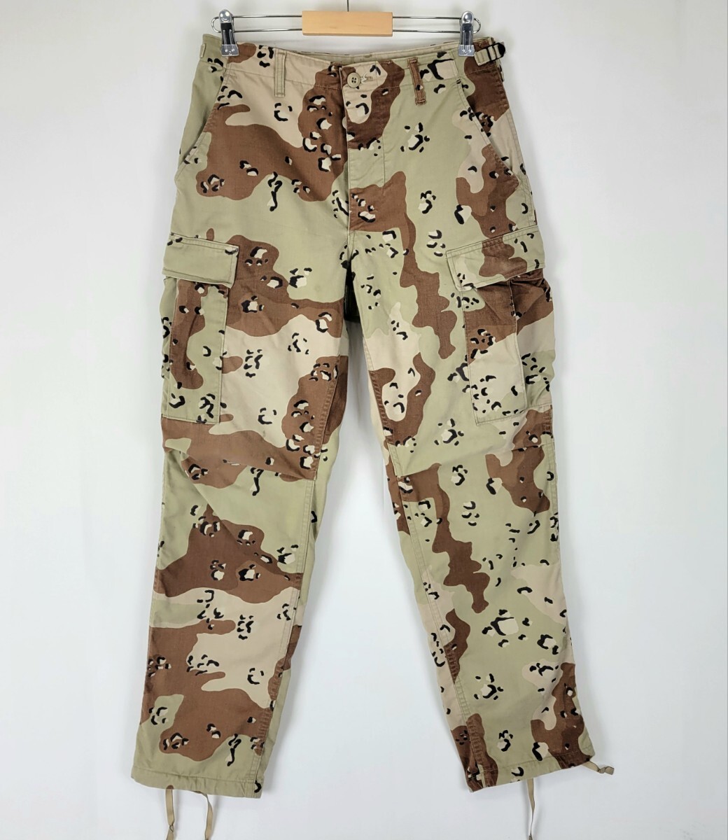 美品 90s propper製 チョコチップカモ柄 カーゴパンツ SMALL-R ウエスト実寸80cm W31 90年代 ビンテージ DLA100-90-C-0301 ミリタリー拍卖