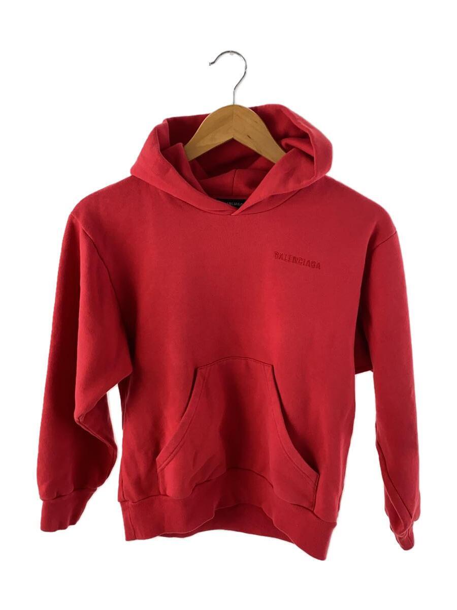 BALENCIAGA◆パーカー/8/コットン/RED/558143/TDV29拍卖