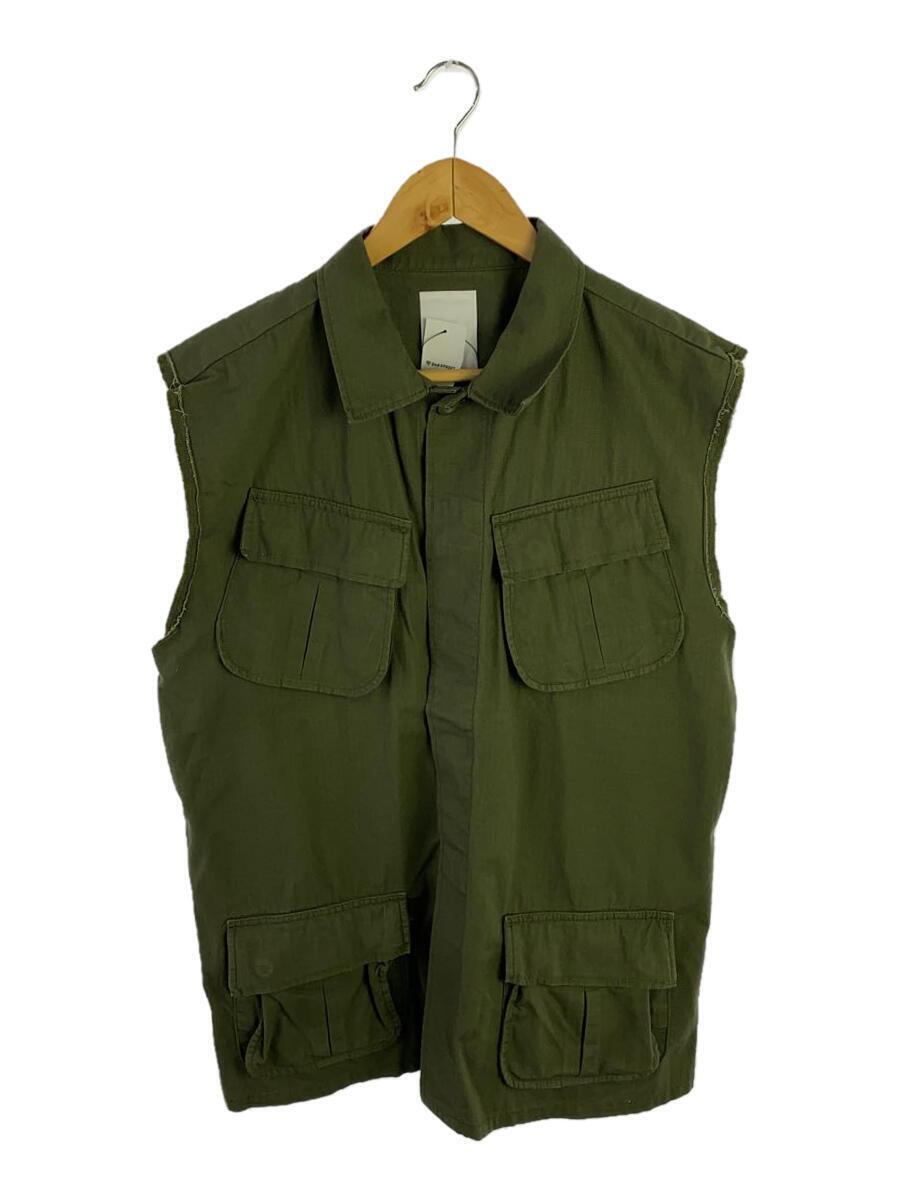 SHENERY◆リメイクミリタリーベスト/ベスト/FREE/コットン/KHK/無地/SNZ5011507A0001拍卖