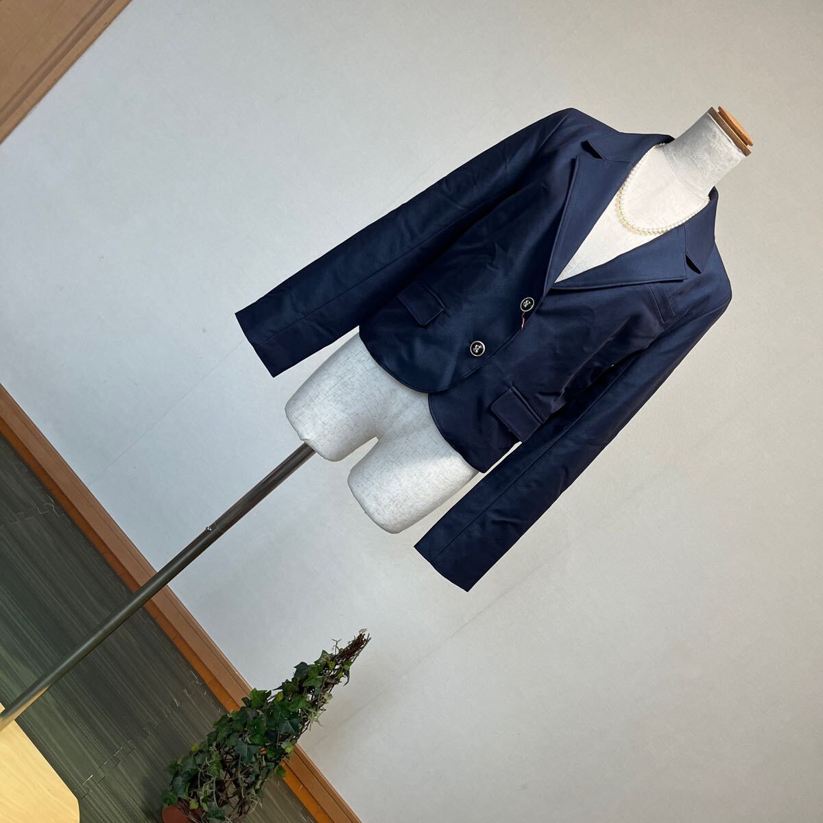 4-6新品 リンジィ キッズフォーマルスーツジャケット セレモニージャケット ネイビー紺レースオケージョン 160 L卒業式入学式結婚式拍卖