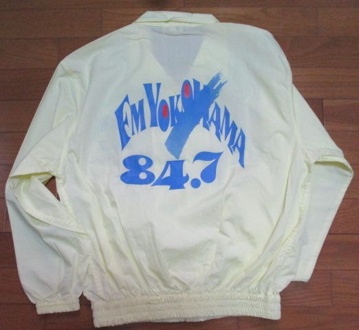 激レア! FM横浜 ジャケット フリーサイズ 薄黄色 FM YOKOHAMA ラジオ スタッフジャンパー拍卖