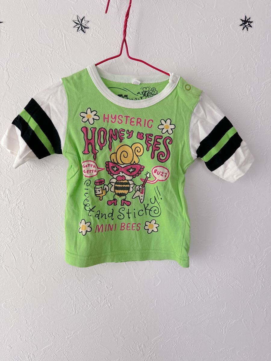 HYSTERIC MINI ヒスミニ★五分袖Tシャツ 80拍卖